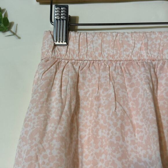 Abound Mini Printed Skirt In White Blush Pink Elastic Waist  NWT XS - Picture 2 of 8